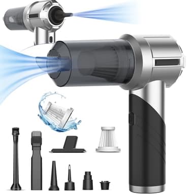 Aspirabriciole Senza Fili, 20000Pa 4 in 1 Aspirapolvere Auto Portatile,Aspiratore e Soffiatore con Motore Brushless,USB C Mini Aspirapolvere Potente per Auto Casa Ufficio Peli di Domestici (C)