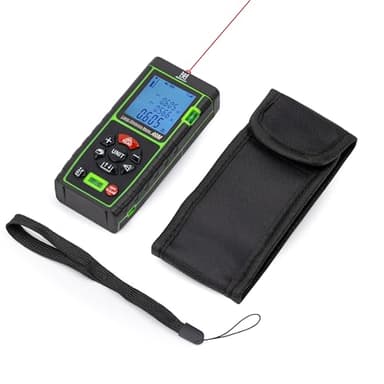 MAXMAZER - Metro Laser Professionale 40M con Livella, Misuratore Laser Distanza, Telemetro Laser IP54, Colore Nero