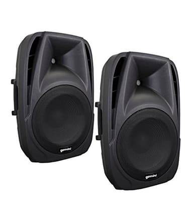 Gemini ES-08P - Coppia Diffusori Attivi Amplificati a 2 Vie 300 Watt Per Discobar, Karaoke, Pub, Ecc.