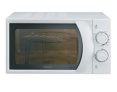Candy Idea Forno a Microonde con Grill, 20 Litri, 700W, 6 Livelli di Potenza, Programma Defrost, Timer e Segnale di Fine Cottura, Libera Installazione, 45,2 x 33,5 x 26,2 cm, Bianco - CMG 2071M