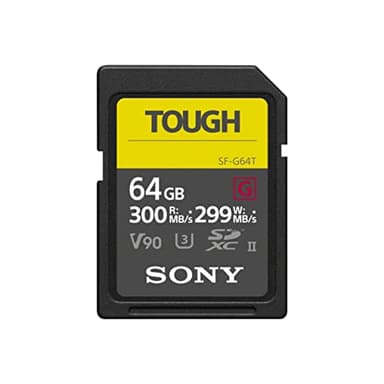 Sony Memoria SD-XC 64 GB Serie G Tough - Lettura 300 MB/s, Scrittura 299 MB/s, Resistente a Condizioni Estreme, SF64TG
