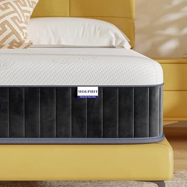 MOLPHIT Double Mattress, Molle Indipendenti Insacchettate&Memory Foam Materasso 140x200, Alleviamento Punti di Pressione,Traspirante e ErgonomicoIso, Medio-rigido(H3), Materasso (140x200x25 cm)