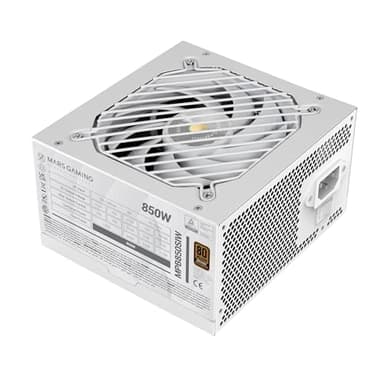 Mars Gaming MPB850SI, Alimentatore PC ATX 850W, 7 Anni di Garanzia, 80Plus Bronze 230V, 90% di Efficienza, Ventola SI Extreme Silence con Nucleo in Rame, Tecnologie AI2-RPM, DC-DC e SMD, Bianco