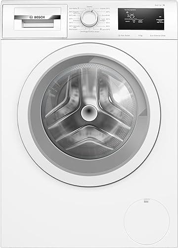 Bosch Elettrodomestici WAN24009II Serie 4, Lavatrice a carica frontale, capacità 9 kg, 1200 rpm, Iron Assist: riduce le pieghe fino al 50%, Programma Hygiene Plus, Bianco, 60 cm