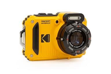KODAK Pixpro WPZ2 - Fotocamera Digitale Compatta 16M Pixel, Impermeabile fino a 15m, Antiurto, Video 720p, Schermo LCD 2,7 - Batteria Li-ion, Giallo