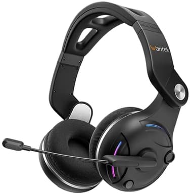 Wantek Cuffie Wireless Bluetooth Over Ear, Cuffie per Cancellazione del rumore, Cuffie Wireless Pieghevoli per telefoni cellulari/iPad/laptop/PC (batteria 30h, HiFi stereo, cuffie con microfono)