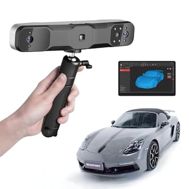 Revopoint RANGE 2 Scanner 3D, Precisione 0,1 mm, Scanner Portatile per modelli 3D, Telecamera RGB integrata, Scansione a colori per Oggetti da Grandi, Compatibile con Win/Android/iOS/macOS