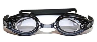 SPORTS WORLD VISION Occhiali da nuoto ottici con diottrie positive e negative | per uomini e donne | Colore nero | Lenti colorate UV