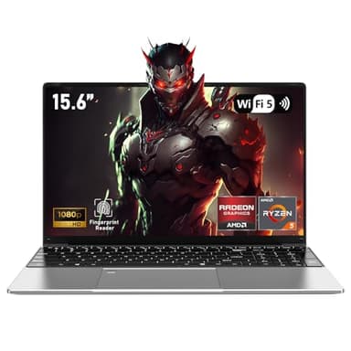FUNYET Gaming Laptop, portatile da 15,6 pollici, Win11pro, processore R5-7430U, 16 RAM+1TB SSD, notebook FHD 1920 * 1080, sblocco con impronte digitali, tastiera sfocata, chiusura a 180°, BT5.0