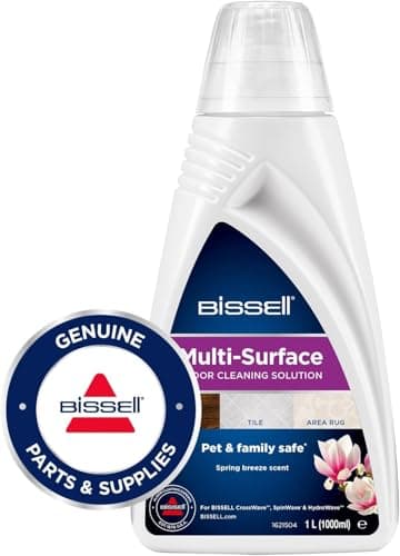 BISSELL Formula Detergente Multisuperficie, Per CrossWave, SpinWave E HydroWave, Pulisce Pavimenti E Tappeti, 1 L