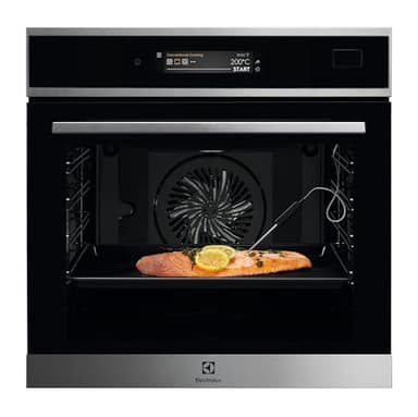 Electrolux EOB9S21WX Forno Elettrico da Incasso, Capacità 70 L, Multifunzione Ventilato Cottura a Vapore, Potenza 3000 W, Classe Energetica A++, Inox