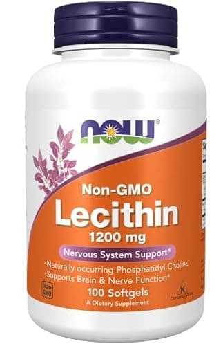 Now Foods, lecitina (lecitina di soia), 1200 mg, 100 capsule molli