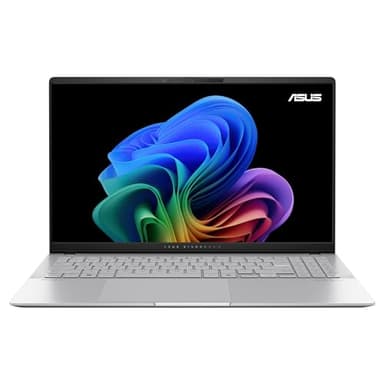 ASUS Vivobook S15 OLED S5507QA#B08H1GNQW9, Copilot+ PC in alluminio 15.6" Glossy, 120Hz, Processore Snapdragon® X Plus, RAM 16GB, 512GB SSD PCIE, Qualcomm® Adreno™ GPU, WIN 11 HOME, Argento
