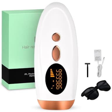 Epilatore Luce Pulsata IPL, 5 Livelli di Energia, IPL Epilatore Laser Perfetto per Donne, Uomo, Ascelle, Gambe, Corpo