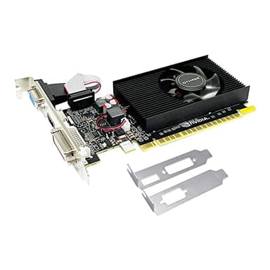 QTHREE GeForce GT 210 Scheda Video, 1GB DDR3 64-bit, HDMI DVI VGA, Low Profile, Scheda Grafica per PC, PCI Express x16, DirectX 10