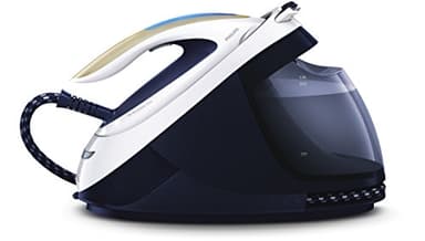 Philips PerfectCare Elite Ferro da stiro a Vapore - 2700W, 520 g Steam Boost, 7.5 Bar, Tecnologia OptimalTEMP, Modalità ECO, T-ionic Glide, Bianco/Blu (GC9635/20)