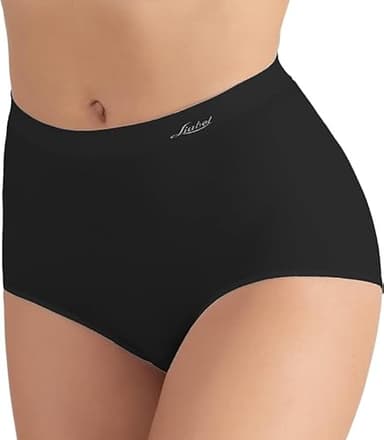 Liabel 2 Coulotte Contenitiva in Seamless - Mutanda Modellante a Vita Alta in Microfibra Senza Cuciture. Culotte Effetto Pancia Piatta - Shapewear Made in Italy. (XLXXL, Nero)