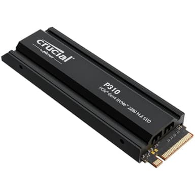 Crucial P310 SSD 1TB PCIe Gen4 NVMe M.2 PS5 SSD Interno Gaming con Dissipatore, Fino a 7100 MB/s, Compatibile con PlayStation 5, Notebook e PC Desktop, Hard Disk SS, CT1000P310SSD5-01