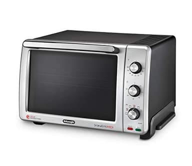 De'Longhi E024752 Sfornatutto Midi Forno Elettrico da 24 Litri con spegnimento automatico e segnale acustico di fine cottura, Friggitrice ad Aria, 7 funzioni cottura, in dotazione 2 griglie + leccarda