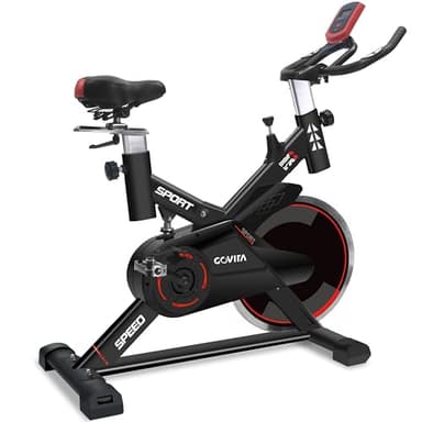 GOVITA Cyclette da casa,Cyclette Professionale per Allenamento Cardio, Spin Bike Aerobico Home Trainer,Bici Da Fitness,cyclette per casa per Allenamento Spinning Bike Aerobico,Bici Da Fitness