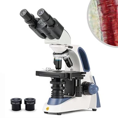 SWIFT SW380B microscopio binoculare professionale,40X-2500X,Con oculari grandangolari 10X e 25X, condensatore Abbe