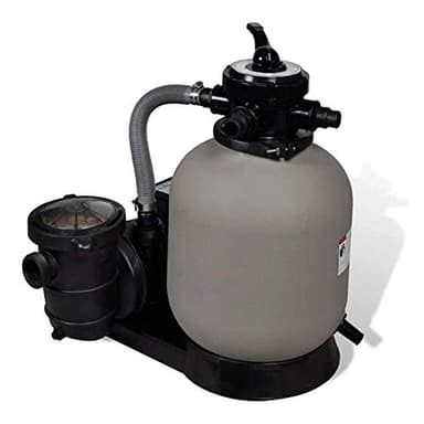 vidaXL Pompa con Filtro a Sabbia 600W 17000L/h Acqua Piscine Fontane Laghetti