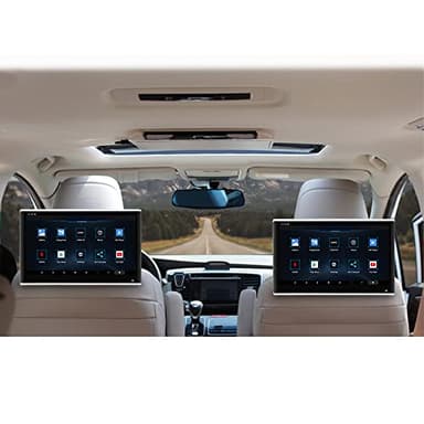 LQPYBY22 13.3 inch Lettore video WiFi poggiatesta per auto, monitor TV per sedile posteriore dell'auto Android 9.0 con staffa di montaggio, monitor multimediale touch screen IPS, HD 1080P, 2GB+32GB