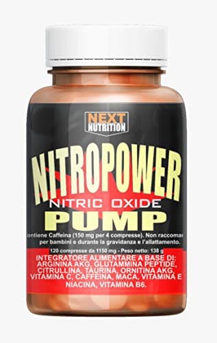 PRE WORKOUT Stimolante Ossido Nitrico 120 Compresse GH Vigore Potenza Massa Muscolare Aumento Performance Recupero Muscolare Maca Peruviana Arginina Glutammina Citrullina Taurina Ornitina Caffeina