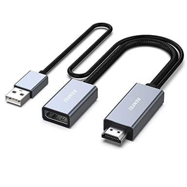 BENFEI Adattatore HDMI a DisplayPort, convertitore HDMI a DisplayPort 4K@60Hz 2K@144Hz 1080P@165Hz, compatibile con scheda grafica PC portatile PS5 Xbox One (360)