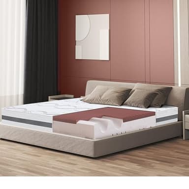 The White Stone Materasso in Memory Foam Matrimoniale a Media Rigidita' | Altezza 27 cm | Tessuto Anallergico e Traspirante | Proprieta' Ortopediche Automodellanti | Prodotto in Italia | 160 x 190