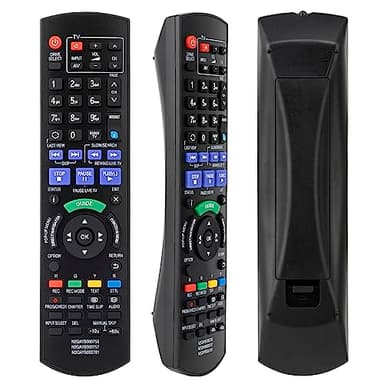 Telecomando Sostitutivo per Panasonic DVD HDD Recorder IR6 Telecomando, Compatibile con Panasonic HDD Blu-Ray Recorder Box N2QAYB000780 DMR-HWT230EB DMR-PWT530EB, Nessuna Configurazione Richiesta