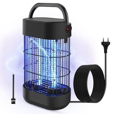 Zanzariera Elettrica, 14W Efficacemente 50㎡ Luce UV Assassino di Insetti Elettrico Assassino di Mosche da Interno Non Tossico Trappola per Zanzare per Camera da Letto Cucina Patio