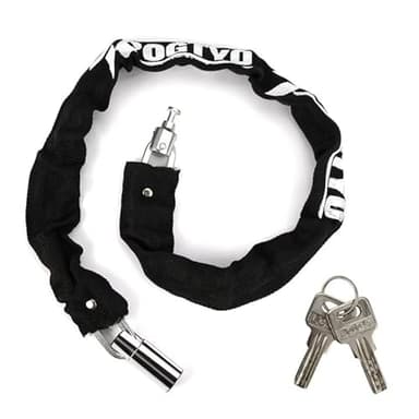 Catena Bici Antifurto Lungo 85cm,lucchetto Per Bicicletta con Chiave,Abus Lucchetto Bici Antitaglio,Catena Antifurto Moto Alta Sicurezza In Acciaio Al Manganese,Catena Bicicletta Per Motocicli