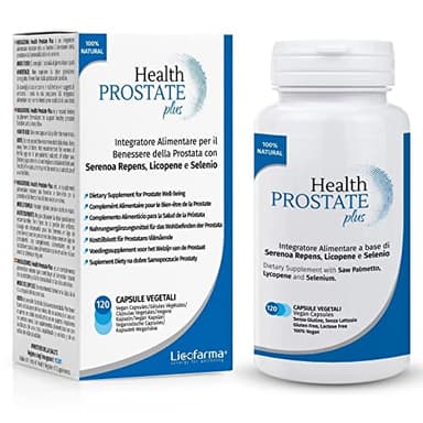 Health Prostate Plus | Integratore Prostata e Vie Urinarie Maschili con Serenoa Repens, Licopene e Selenio | Confezione da 120 capsule