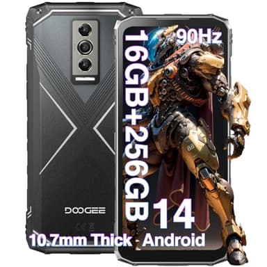 DOOGEE Blade 10 Pro Rugged Smartphone (2024) Android 14, Telefono Indistruttibile, 16GB+256GB/2TB Cellulare Antiurto, 6.5" HD+, 5150mAh, 50MP+8MP, IP68/IP69K/Dual SIM 4G/3 Slot per schede/Face ID/NFC
