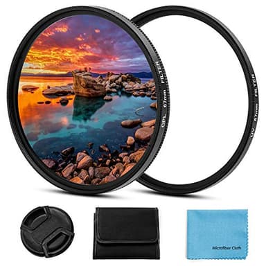 Fotover - Kit di filtri universali da 52 mm, filtro UV CPL universale da 52 mm, filtro polarizzatore circolare con tappo centrale per fotocamera Canon Nikon Sony Pentax Olympus Fuji