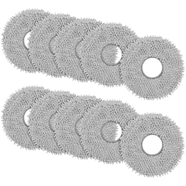 Kssvzz 10 Tamponi in Microfibra per Dreame L10s Ultra / L10 Ultra / L20 Ultra / L10s PRO Ultra Heat / X40 Ultra e Xiaomi X10+ / X20+ Robot Aspirapolvere, Accessorio di Ricambio Lavabile per Mocio