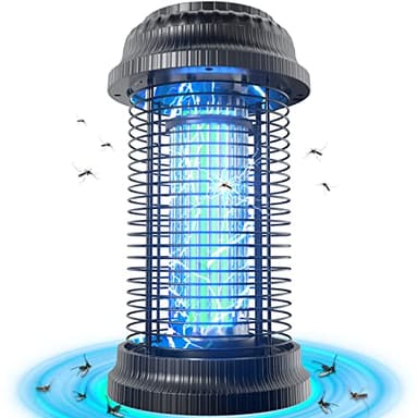 PALONE Lampada Antizanzare Elettrica, 4500V 20W UV Zanzariera Elettrica, Impermeabile IPX4, Non Tossico ed Ecologico per Giardino Interno Esterno