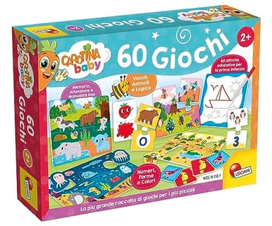 Lisciani Giochi- CAROTINA Baby 60 Giochi, 102877