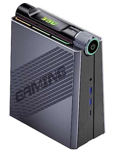 ACEMAGICIAN Mini PC Gaming AMD Ryzen 9 6900HX (fino a 4,9 GHz), 32 GB DDR5 1024 GB (1 TB) NVME SSD, Micro Desktop Computer con regolazione a 3 modalità. 【RGB/WIFI6/Bluetooth 5.2/Dual Ventola】