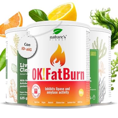 Nature's Finest by Nutrisslim Detox FatBurn - Integratori Dimagranti, Brucia Grassi Forte e Detox - Per Depurare Il Fegato e Perdere Peso - Prodotti Dimagranti Naturali