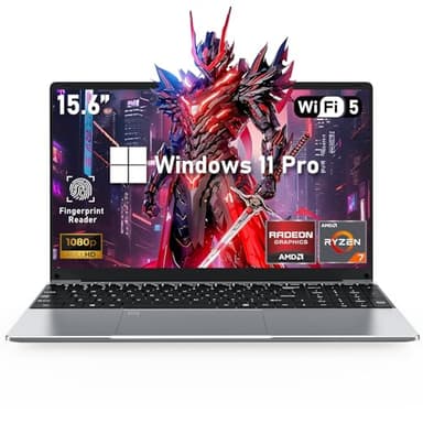 FUNYET Computer portatile da gaming AMD Ryzen™ 7 5700U, 15,6 pollici Windows 11 portatile, RAM 16 GB NVME SSD 1TB, tastiera retroilluminata, grafica Radeon RX Vega 8, WiFi 5000AMH