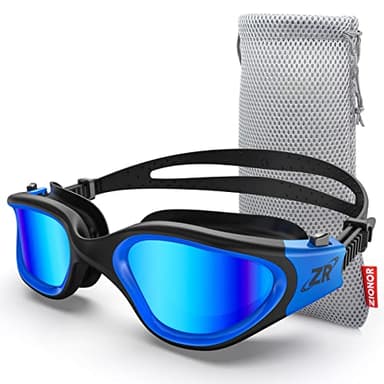 ZIONOR G1 Polarizzati Mirror Occhiali da Nuoto Unisex Adulto Uomo Donna Anti Foglia 100% Anti UV Immersione Occhiali