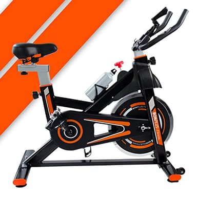 Bonplus BP | Spinning Bike | Cyclette Aerobica | Schermo LCD | Intensità regolabile | Cardiofrequenzimetro | Spin Bike | Altezza seduta - 76-98 cm | Volano 10 kg | Fitness