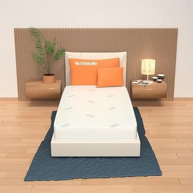 miasuite i sogni italiani Materasso Memory Singolo 90x190 cm, Alto 20 cm - Rivestimento Silver, Antibatterico, Antiacaro, Indeformabile. Dimora H20