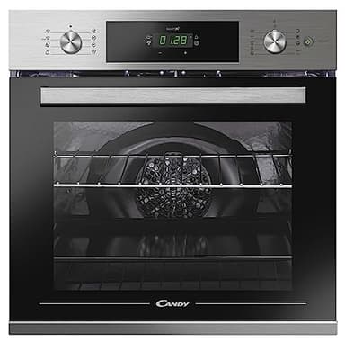 Candy Smart Steam FSCTX886 WIFI Forno Elettrico Multifunzione da Incasso, 70 L, Autopulente, Connesso, Wi-Fi + BLE, Classe A, 59,5x56,8x59,5 cm, Inox