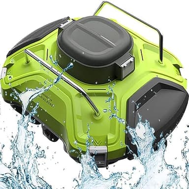 RayGenius Aspiratore Automatico Subacqueo per Piscina, Pulitore Automatico Robotico per Piscina, Pulitore Subacqueo Che Si Arrampica sulla Parete con Navigazione Intelligente