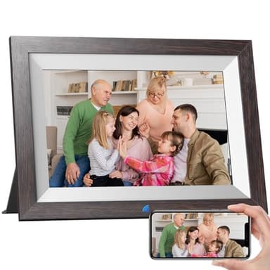KODAK Cornice Digitale WIFI 10,1 Pollici，Cornice Foto Digitale con Schermo Touch IPS 1280 * 800 e 32GB di Memoria，Cornice Elettronica per Micro SD Card/USB, Rotazione Automatica