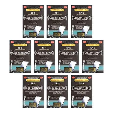 Sunnyushine Booster Sticker Segnale, 10 Casa Smartphone Ripetitore 'Antenna di Ricezione Booster, Booster Segnale per Outdoor E Indoor
