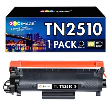 GPC Image TN2510 TN-2510 Cartuccia di Toner Compatibili per Brother TN 2510 TN2510XL per MFC-L2800DW L2827DW L2860DW L2835DW HL-L2400DWE L2445DW L2447DW DCP-L2660DW L2620DW L2665DW (1 Nero)